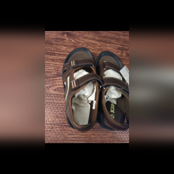 Josmo Brown Kids Sandals with Black Soles - Picture 8 of 8